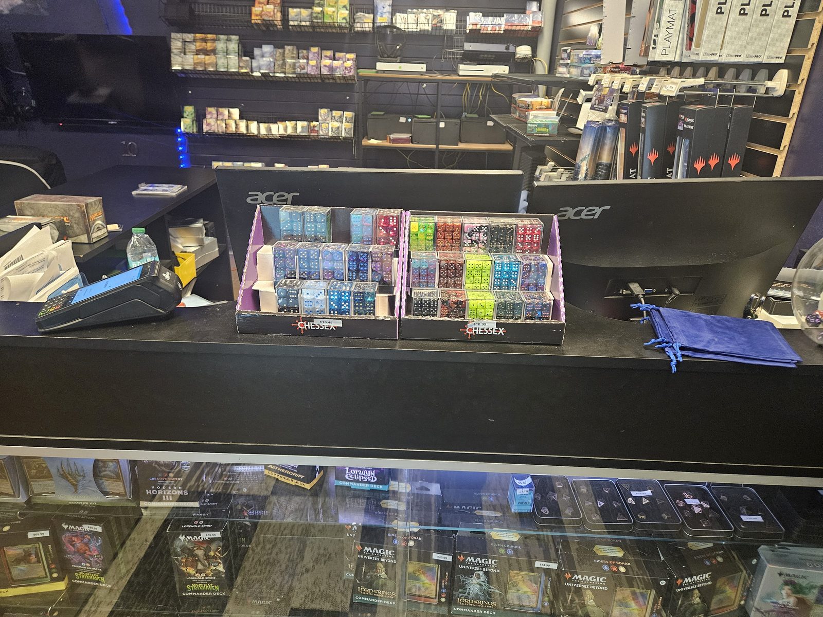 Play Live checkout counter with Magic: The Gathering products
